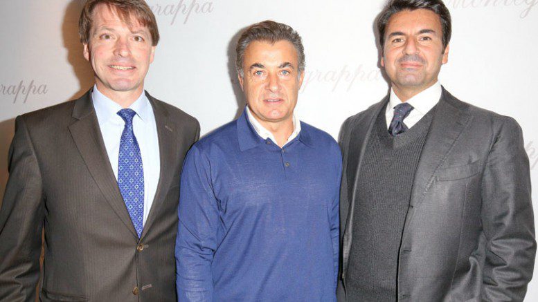 Thomas Schnädter (CEO Montegrappa Northern Europe), Jean Alesi (Shareholder), Giuseppe Aquila (CEO Montegrappa)