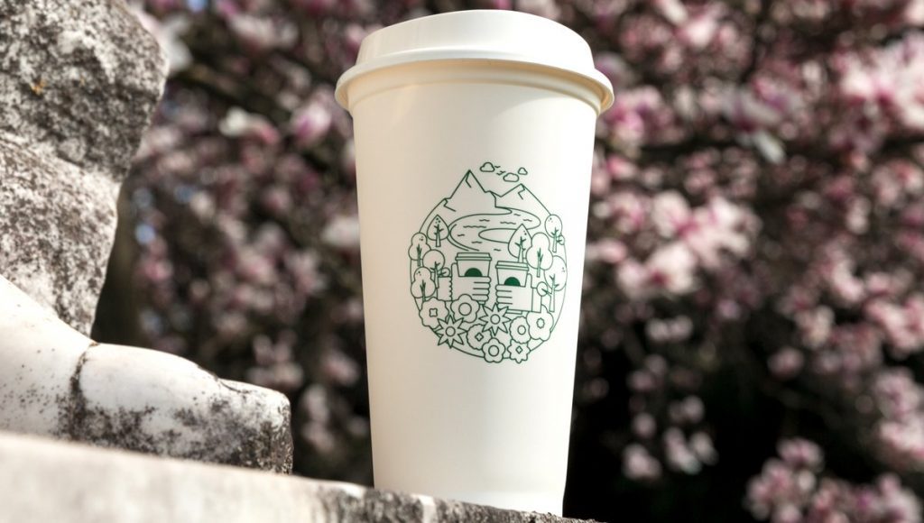 Wiederverwendbarer Coffee to go Becher von Starbucks