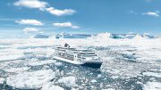 Das Hapag-Lloyd Expeditionsschiff im Eis