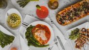 Eine Auswahl original italienischer Speisen im Restaurant