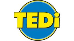 Logo vom Nonfood Discounter TEDi - blau und gelb