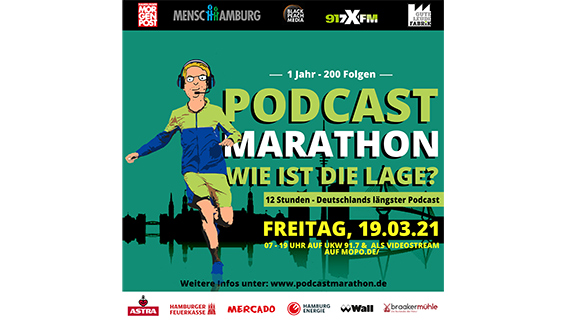 Aktionsmotiv Podcast Marathon