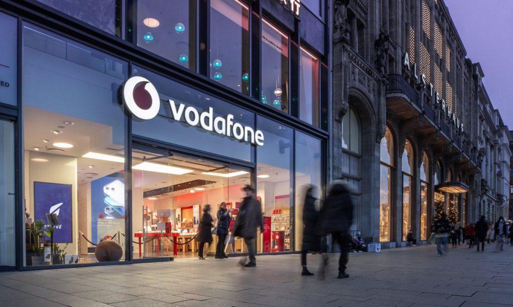 Außenansicht Vodafone Flagship Store