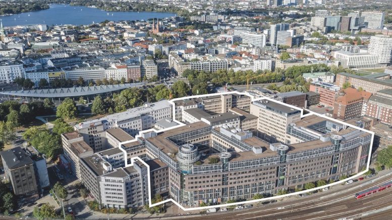 Ehemalige Generali Gebäude im Bürokomplex Besenbinderhof - Luftaufnahme - neuer Eigentümer B&L Gruppe