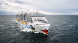 Der LNG-Cruiseliner Aida Cosma auf der Nordsee