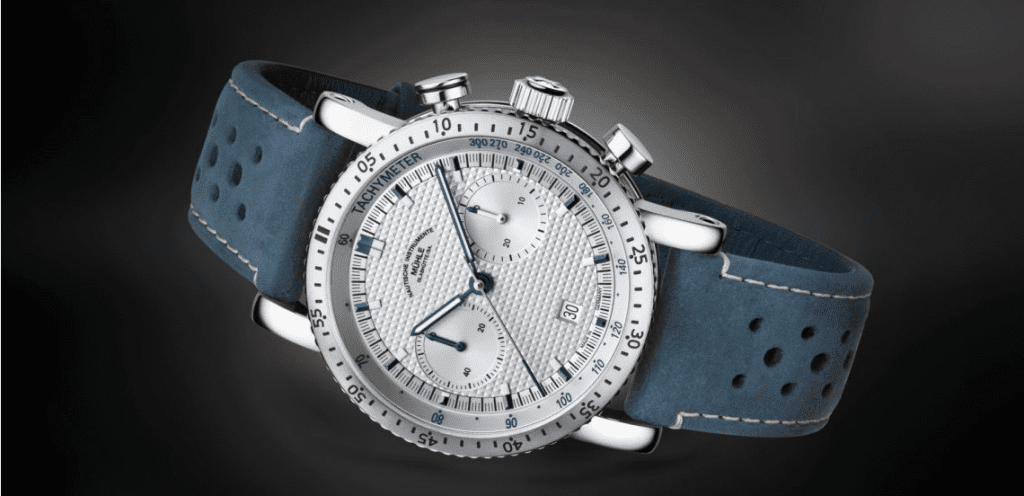 Mühle Uhr mit blauem Armband