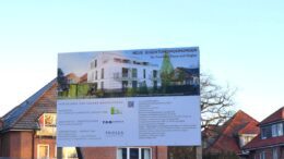 Bauschild für Eigentumswohnungen in Hamburg Ohlstedt