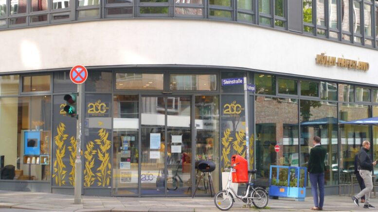 Ladenansicht des Kölln Haferland Flagship Store in der Steinstraße in Hamburg